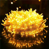 USB LED Curtain String Lights 8 Modes Christmas Window Decor