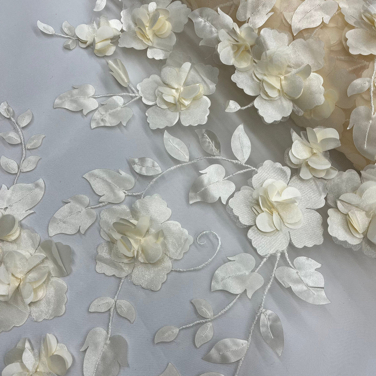 3D Floral Lace Fabric 60" Wide