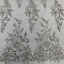Beaded Sequined Lace Fabric