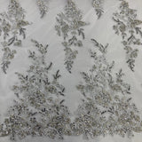 Beaded Sequined Lace Fabric