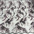 Beaded 3D Floral Lace Fabric