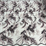 Beaded 3D Floral Lace Fabric