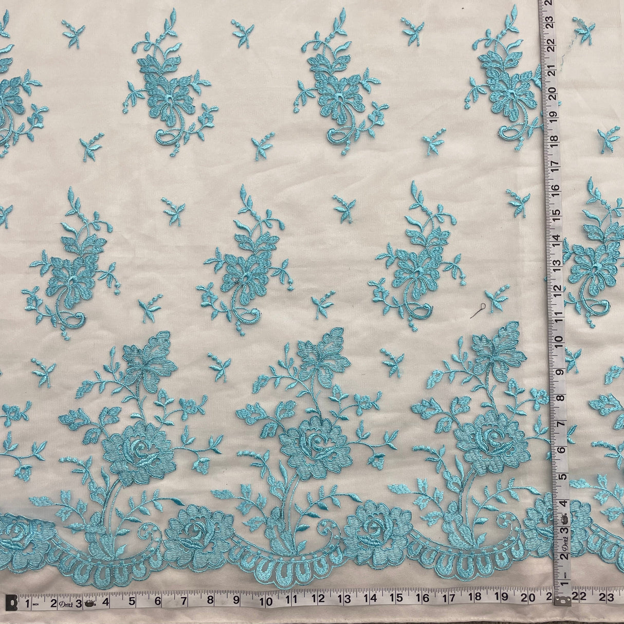 Bridal Lace Fabric Corded Embroidered 54" Wide