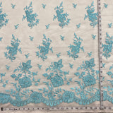 Bridal Lace Fabric Corded Embroidered 54" Wide