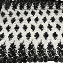Beaded 3D Floral Lace Fabric