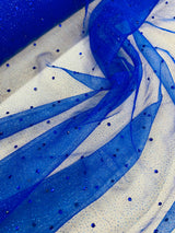 Glitter Mesh Rhinestone Fabric