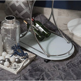 Charcoal Lines Faux Rabbit Touch Rug - Polyester Fabric, Charcoal Lines With Silver Metallic Shimmery Design, 5' X 7' (1 Unit)