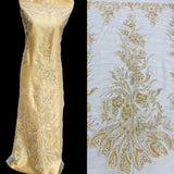 Beaded Sequined Lace Mesh