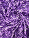 3D Roses On A Mesh Fabric - 54" Width, Color Options (1 Yard)