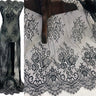 Embroidered Chantilly Lace Black