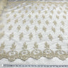 Corded Bridal Lace Fabric on Polyester Mesh