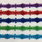 Beaded Corded Lace Trimming 2" Wide