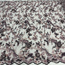 1 Yard Beaded Rhinestone 3D Floral Lace Fabric Embroidered 100 Percent Polyester Net Mesh 50 inch Width