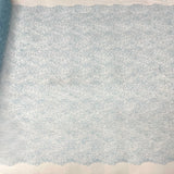 Embroidered Lace Turquoise Mesh