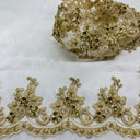 Beaded Corded Lace Trim
