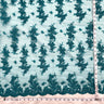Corded Bridal Lace Fabric Embroidered on Polyester Net Mesh 54"