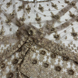 Beaded 3D Floral Lace Fabric 54"