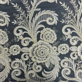 Beaded Corded Lace Fabric