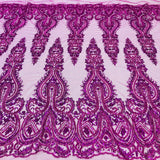 Beaded Embroidered Lace Mesh