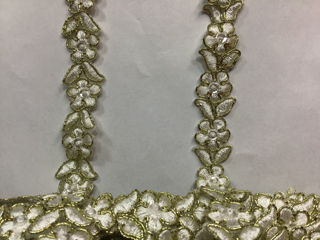 Beaded Corded Lace Trimming