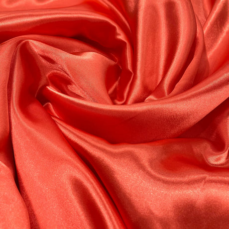 Charmeuse Medium Satin Lining Fabric - 60" Wide, 100 Percent Polyester, Sold By The Yard (1 Yard)