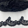 Corded Lace Trim Embroidered Net Mesh