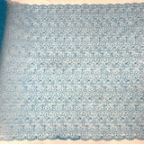 Corded Bridal Lace Fabric 54" Polyester Net Mesh