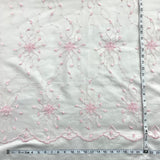 1 Yard Beaded Lace Fabric Embroidered 100 Percent Polyester Net Mesh 50 inch Width