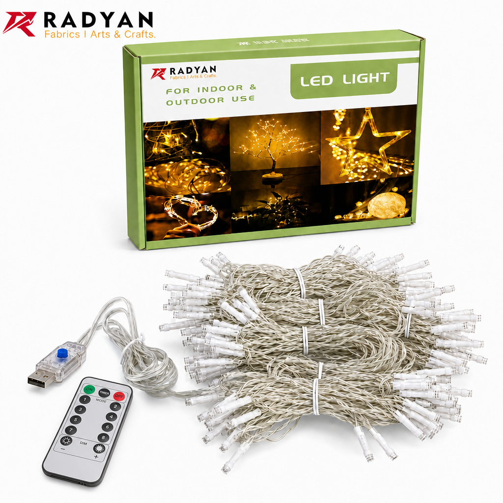 USB LED Curtain String Lights 8 Modes Christmas Window Decor