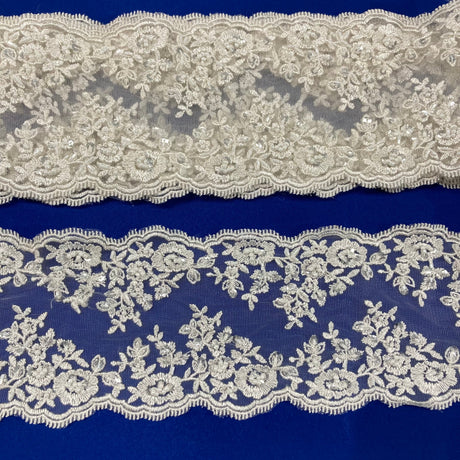 Beaded Lace Trimming Gold