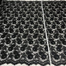 1 Yard Luxurious Corded Embroidered Bridal Lace Fabric for Elegant Dresses White