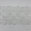 Corded Lace Trimming 6.5" Double Sided Embroidered