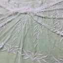 Beaded Corded Bridal Lace Fabric