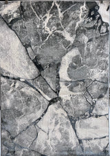 Tess 911 Gray Polyester Area Rug - Gray, TES911 Gray (5' 3" X 7' 4")