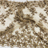 Beaded 3D Floral Lace Fabric