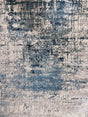 Tess 913 Blue Polyester Area Rug - Blue, Machine Made, Made In Turkey (5' 3" X 7' 4")