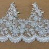 Beaded Corded Lace Trimming 8"