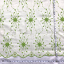 Beaded Lace Fabric on Polyester Net Mesh