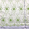 Beaded Lace Fabric on Polyester Net Mesh