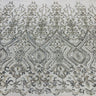 Beaded Embroidered Lace Mesh