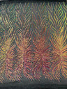Phoenix Sequin Feather Polyester Fabric - Iridescent Flame Design, 54" Width (1 Yard)
