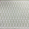 Corded Bridal Lace Fabric on Polyester Net Mesh