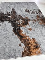DEV308 Area Rug - Color-Shifting Flat Weave, 60% Polypropylene 40% Polyester, Made In Turkey (5' 4" X 7' 8")