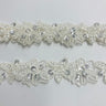 Beaded Corded Lace Trim 1.5"