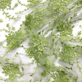 Corded Bridal Lace Fabric 100% Polyester Net Mesh 52"