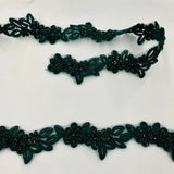 Beaded Corded Lace Trim 1.5" Wide