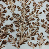 Beaded Sequined Lace Fabric