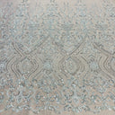Beaded Embroidered Lace Mesh