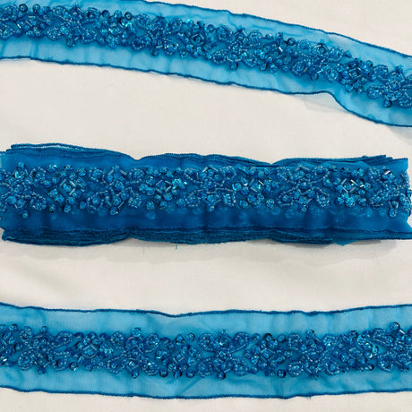 Beaded Lace Trimming on Organza