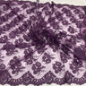 Corded Bridal Lace Fabric 50" Embroidered Polyester Net Mesh